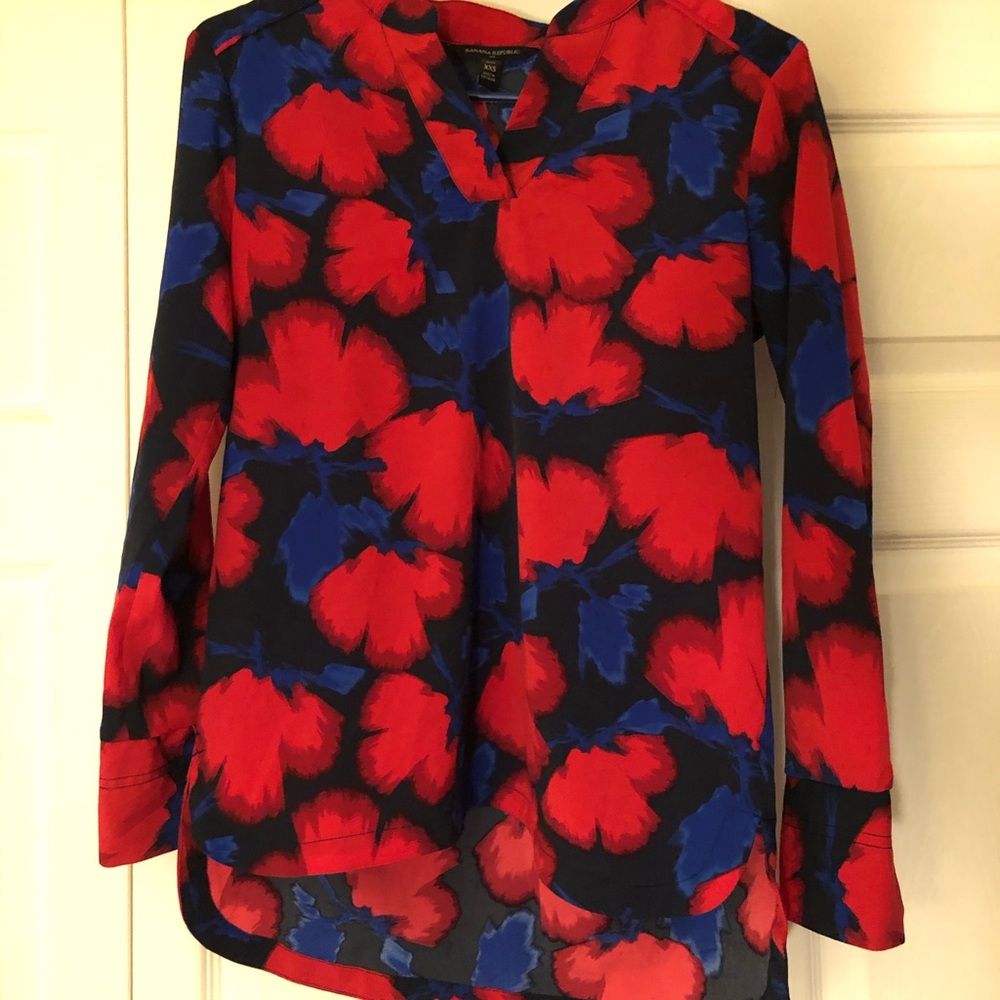 Banana Republic Flower Print Blouse